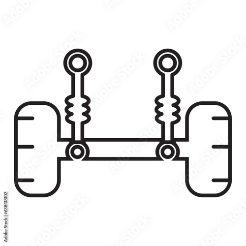 Car suspension icon