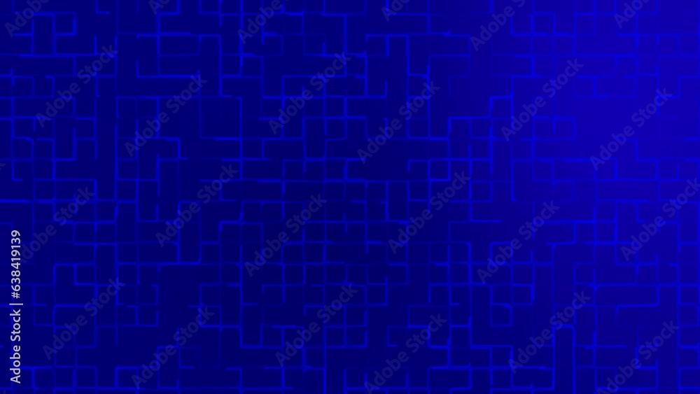 Dark blue abstract geometric shapes technology background, grid texture tech background