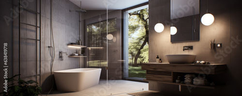 Modern bathroom interior concept. © Michal