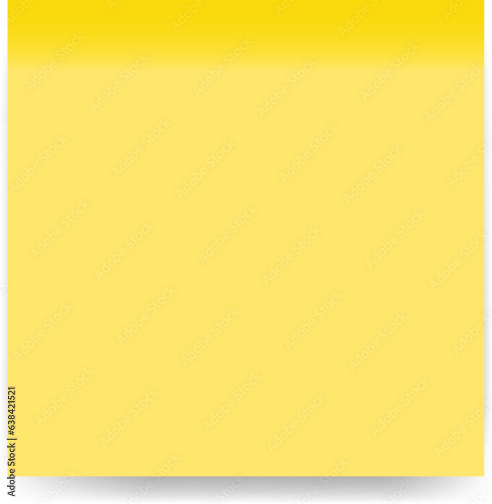 Realistic yellow sticker. Isolated note with shadow. Yellow paper sticker on transparent background. Vector and PNG image Realistic yellow sticker. Isolated note with shadow. Yellow paper sticker on transparent background. Vector and PNG image