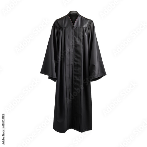 Graduation Gown isolated on transparent background. Generative AI