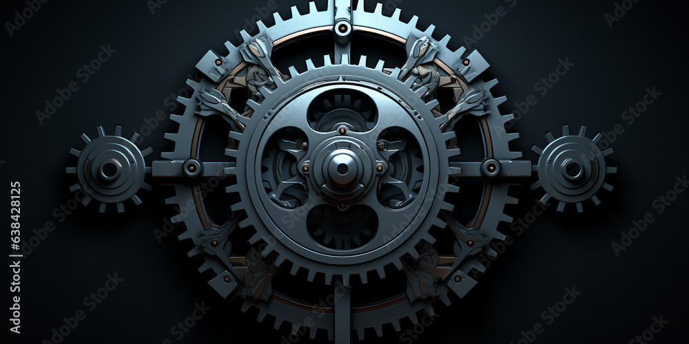 Ingranaggi. Macchinari. Ai generated. Ingranaggi. Macchinari. Ai generated.