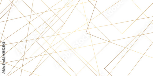 Abstract luxury premium shiny golden random chaotic square and triangle wave lines background. Vector  illustration