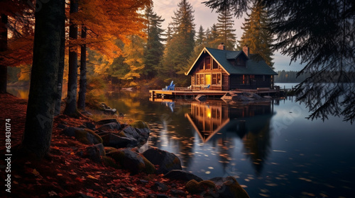 Beautiful scenic autumn landscape for desktop backgrounds, wallpaper etc