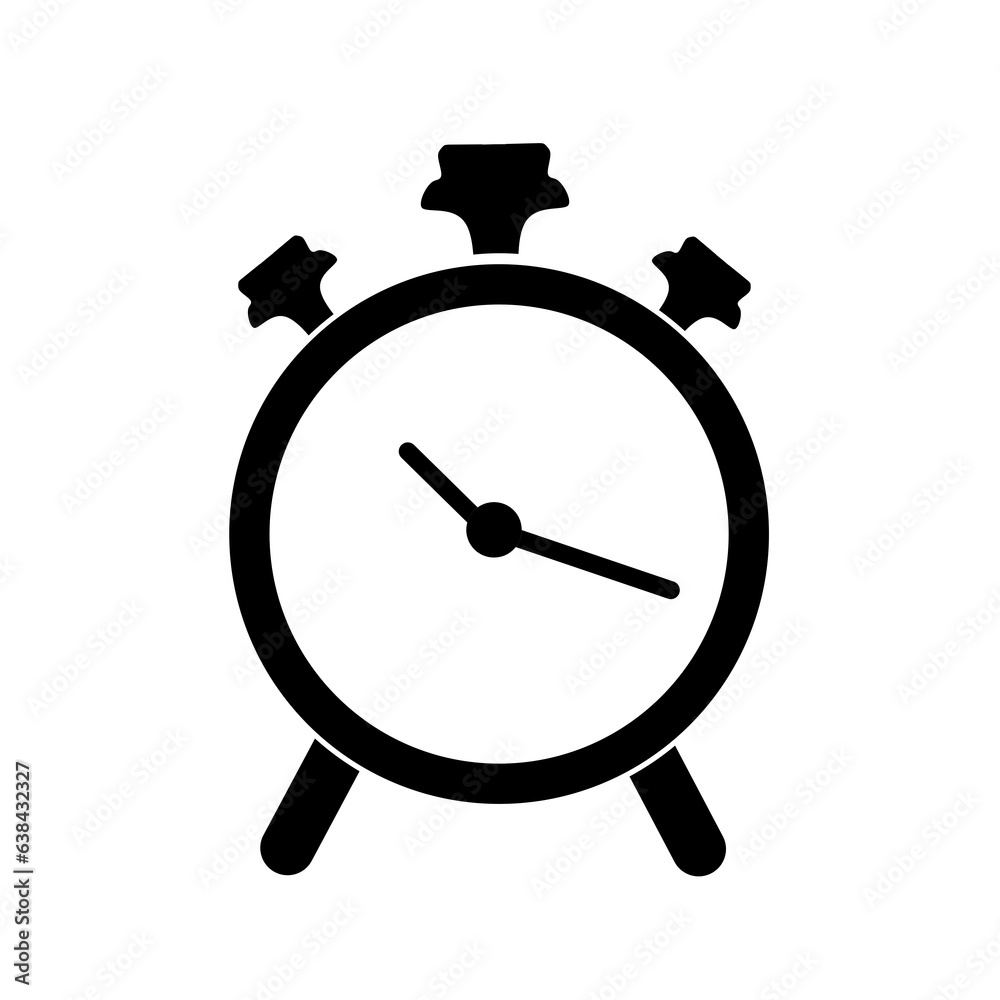 clock icon vector in flat design.alarm icon clock icon vector in flat design.alarm icon