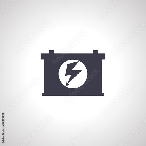 Car Battery Icon. car battery icon
