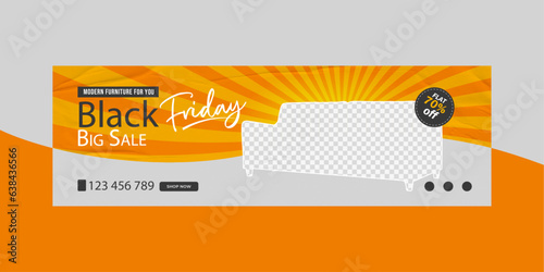 Modern furniture web banner template
Modern furniture sale social media cover template or cover banner template for social media, exclusive furniture sale banner, website ads banner web banner, orange