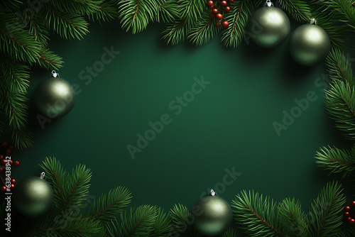 Christmas banner with blank space for text