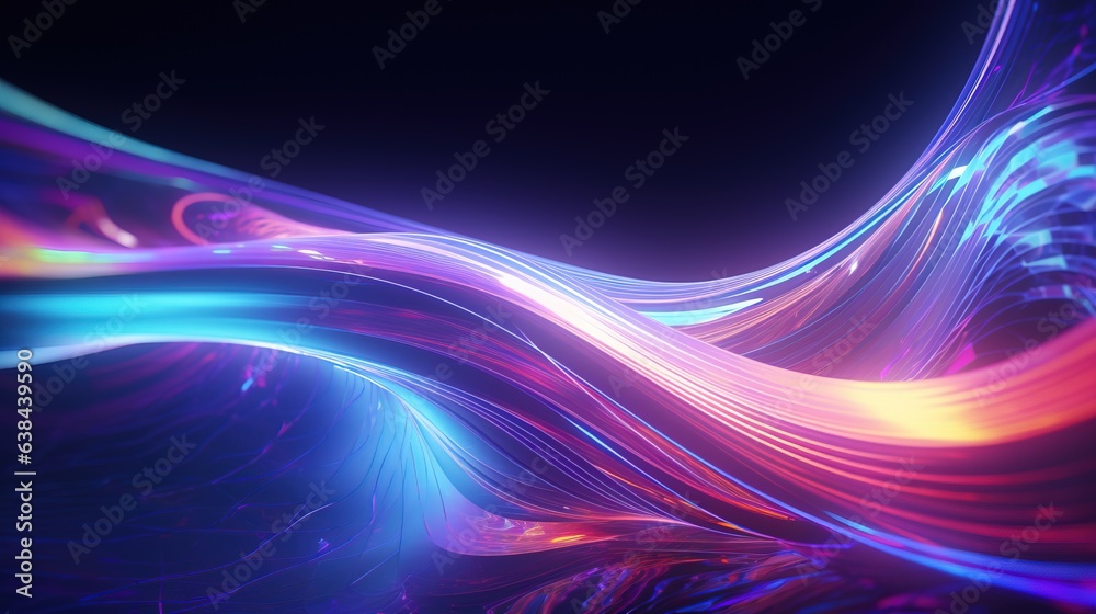 Naklejka premium Neon futuristic background.