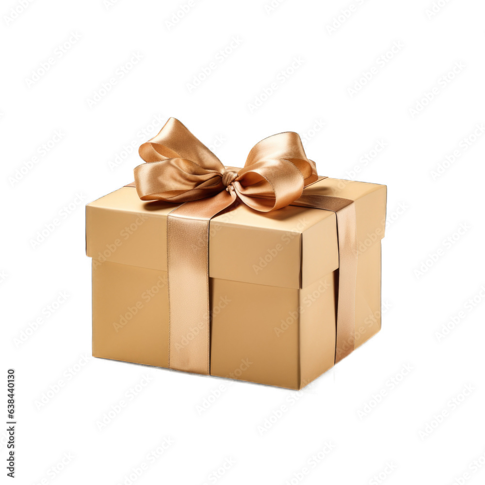 Gift package isolated on transparent background. Generative AI Gift package isolated on transparent background. Generative AI