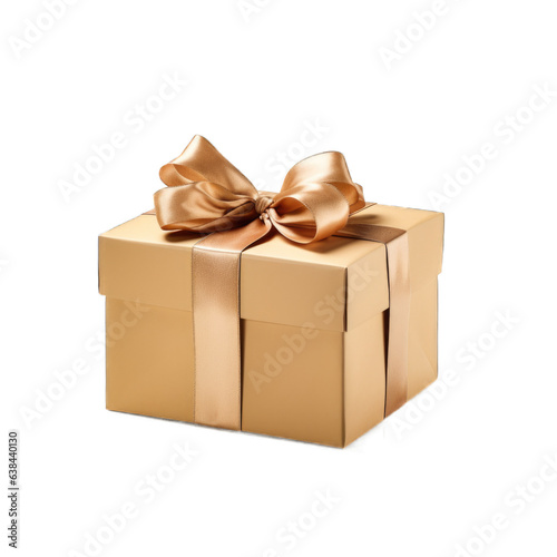Gift package isolated on transparent background. Generative AI © Olezhan