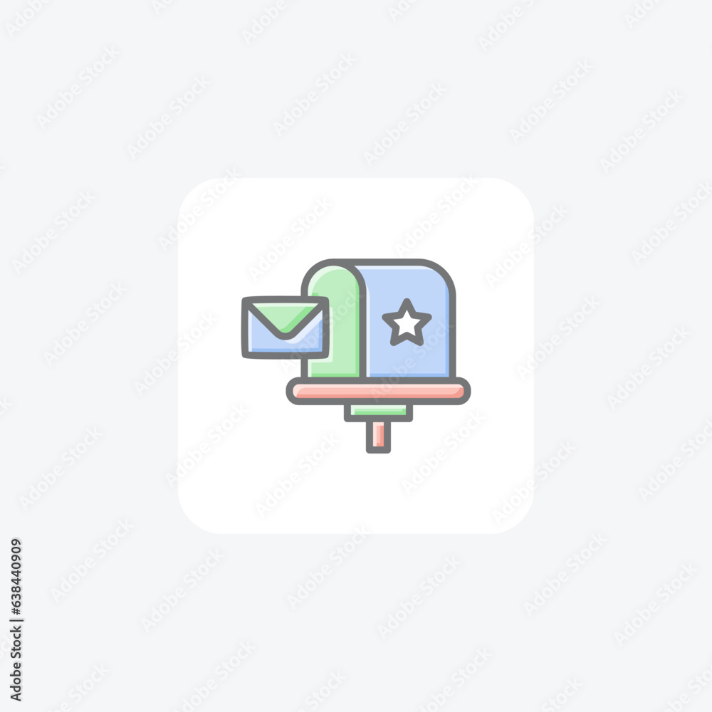 Captivating Christmas Mailbox Awesome Lineal Icon Captivating Christmas Mailbox Awesome Lineal Icon