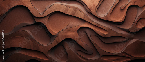 Vintage Wooden Elegance: Textured Patterns and Modern Lines. AI