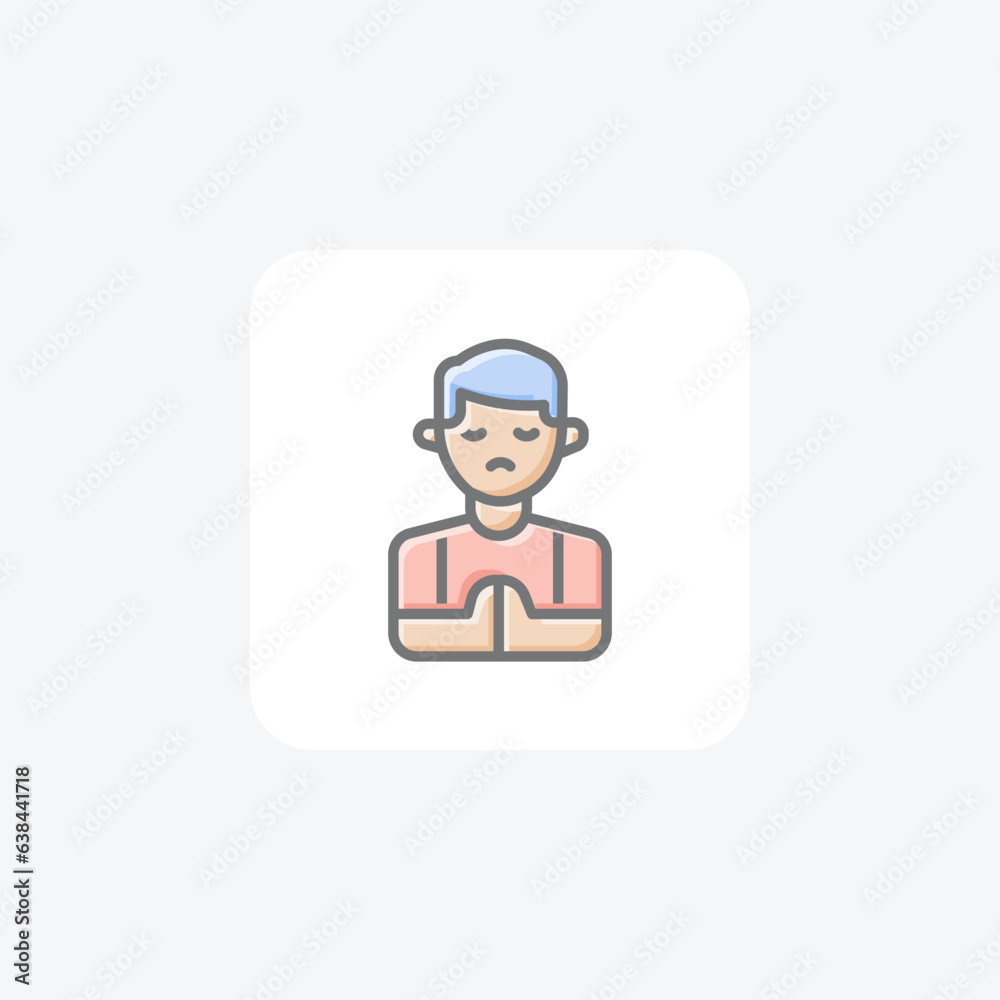 Empowering Christmas Man Awesome Lineal Icon Empowering Christmas Man Awesome Lineal Icon