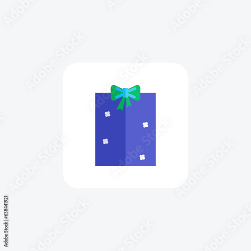 Enchanting Christmas Card Flat Icon