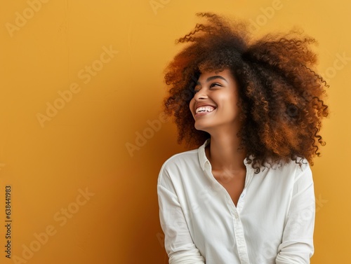 Beautiful black woman portr...
