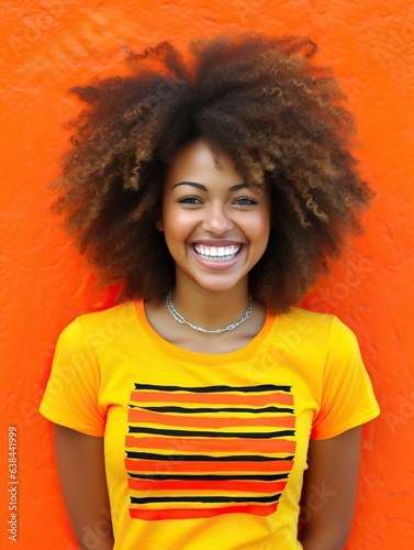 Beautiful black woman portr...