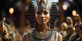 Egyptian queen cleopatra. Generative AI