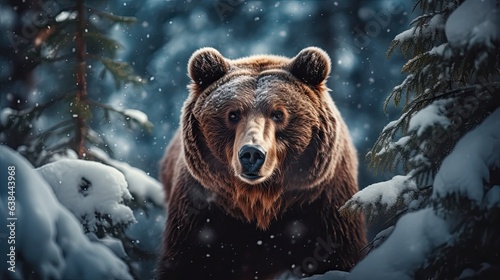 Bear in the snow