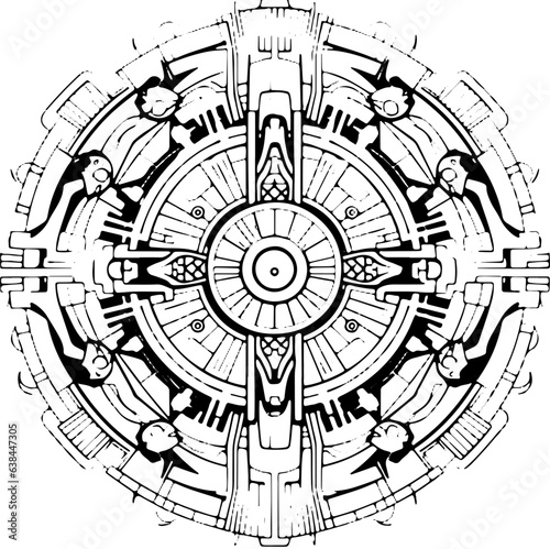 Coloring Page - Mandala - Verschiedene
