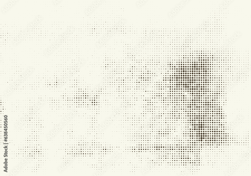 grunge pattern dot raster printing halftone background vector illustration.