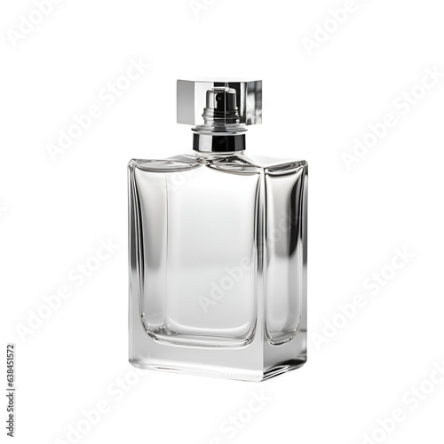Perfume bottle isolated on white background. 3d rendering.