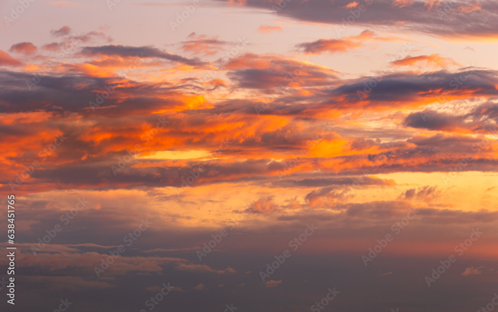 Drematic sky clouds. Majestic and dramatic sky with floating clouds. backgrounds for your projects and skies for replacement