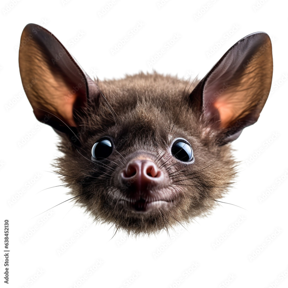 bat face shot isolated on transparent background cutout Stock Photo ...