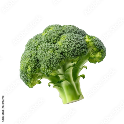 Broccoli isolated on transparent background cutout