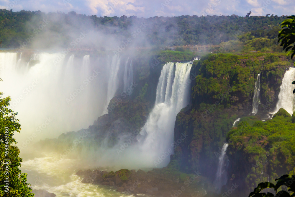 Iguacu falls national park beautiful views, waterfalls, cascades, cataratas Iguazu Iguacu Brazil