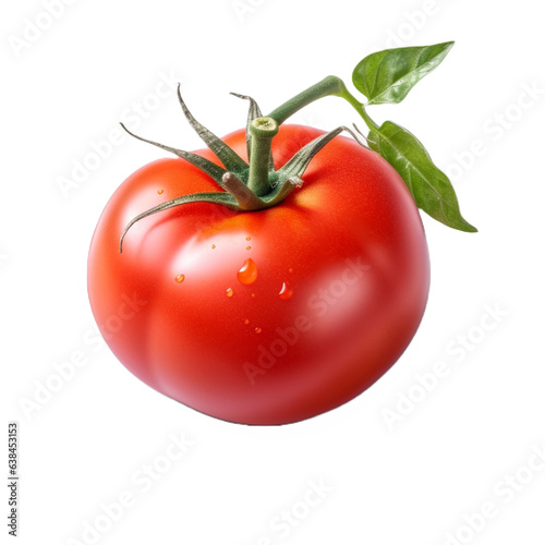 Tomato isolated on transparent background cutout