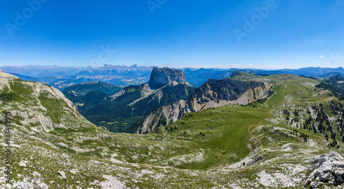 Cuadro en lienzo panorama du mont aiguille