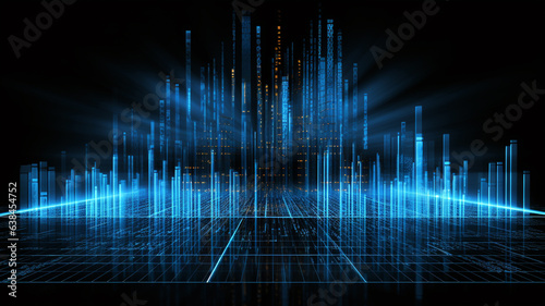 Abstract technology digital line electronic network data innovation concept background.