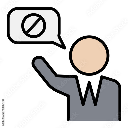 Business sanction icon