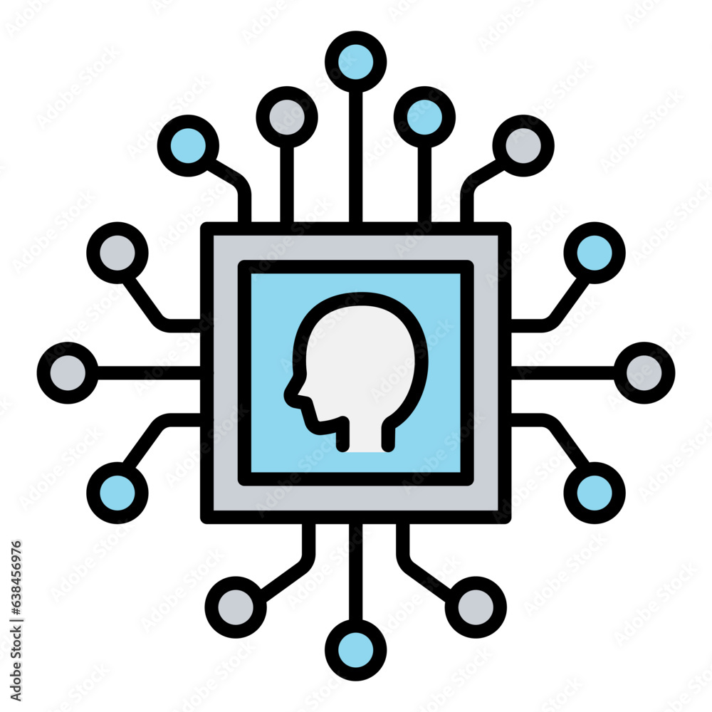 Ai, artificial intelligence icon Ai, artificial intelligence icon
