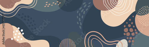 Design banner frame background .Colorful poster background vector illustration.Exotic plants, branches,art print for beauty, fashion and natural products,wellness, wedding and event.