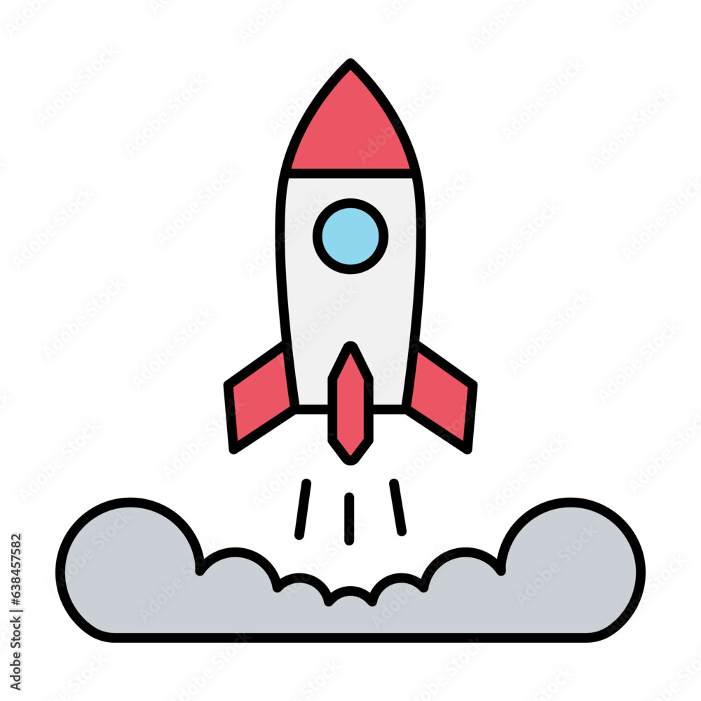 Rocket launch icon