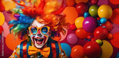 Creative party clown child © ArtCookStudio