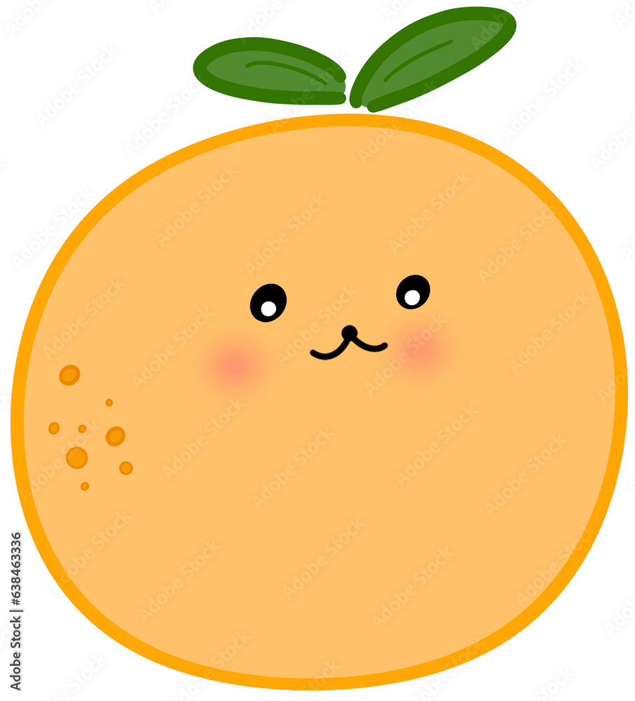 Obraz premium funny orange cartoon