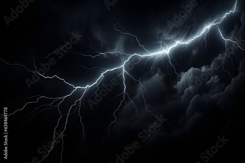 Storm Lightning Overlay, Versatile Dark Background