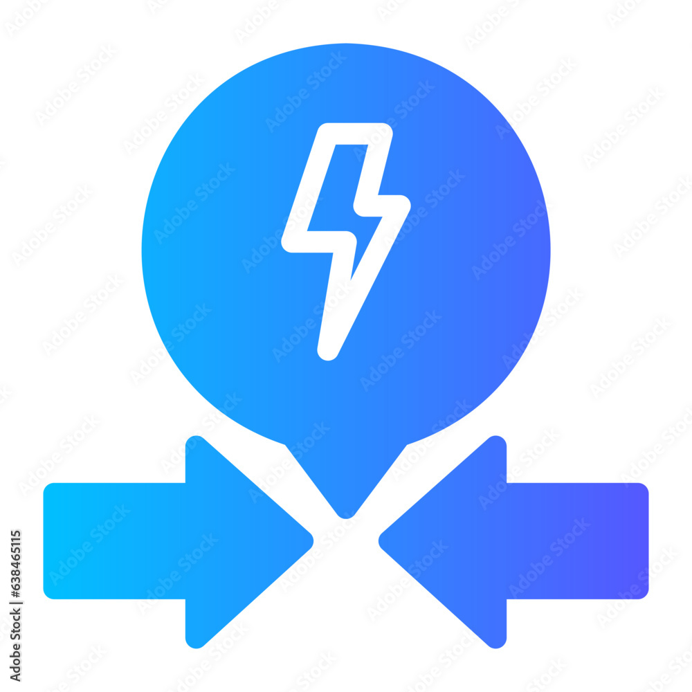 Obraz premium conflict gradient icon