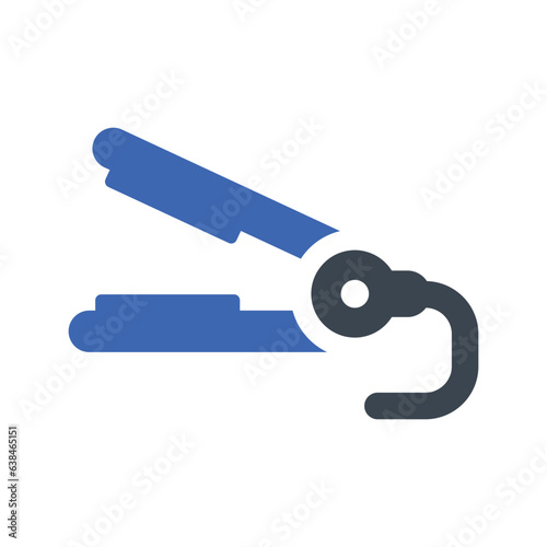 Hair straightener icon