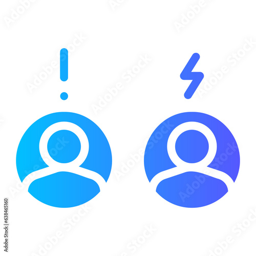 dispute gradient icon