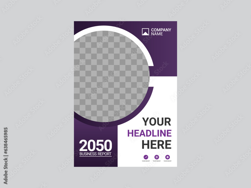 Modern business annual report template Modern business annual report template