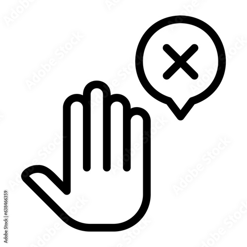 stop line icon