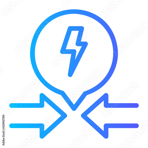 conflict gradient icon