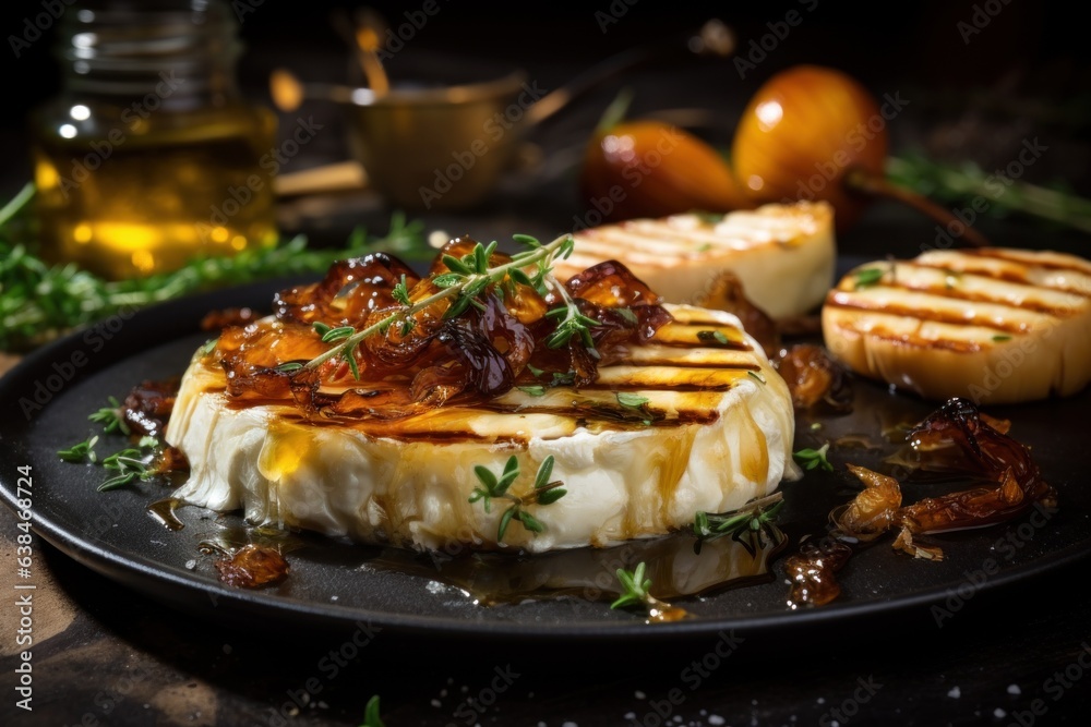 Grilled Camembert cheese Grilled Camembert cheese