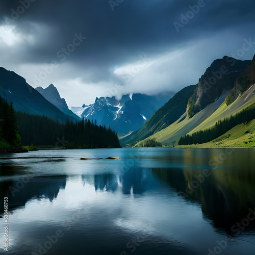 lake in the mountains