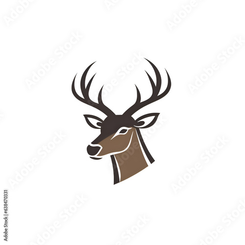 Deer Logo Template vector icon illustration design&#xA,reindeer