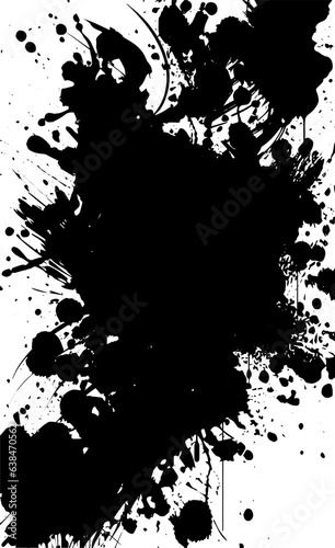 Black on white grunge texture abstract background